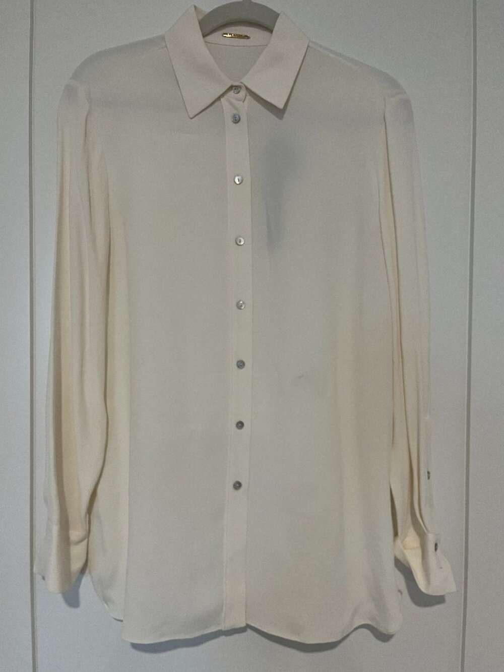 Elie Tahari Ivory Shirt Size S NWT